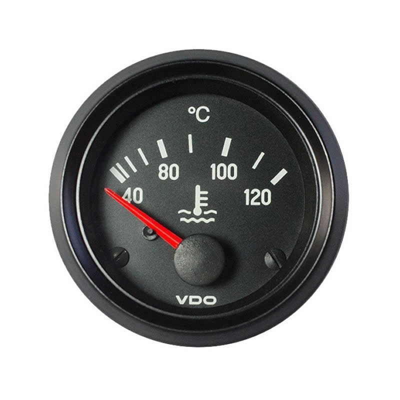 VDO Cockpit International Coolant temperature 120°C 52mm 12V gauge